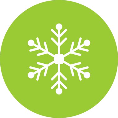 Kar Tanesi Kış simgesi, vektör illüstrasyonu