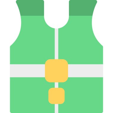 Sırt çantası düz vektör simgesi