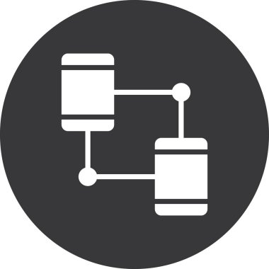 vektör ağ simgesi çizimi