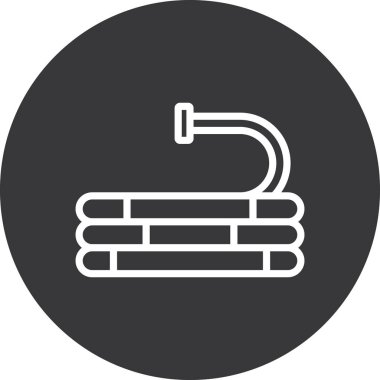 havlu ikonu vektör illüstrasyonu