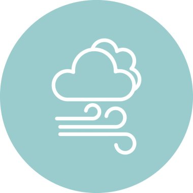 Bulut. Web simgesi basit illüstrasyon