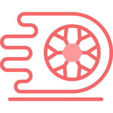 Araba lastiği. Web simgesi basit illüstrasyon