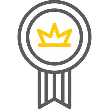 Kurdeleli taç izole edilmiş simge