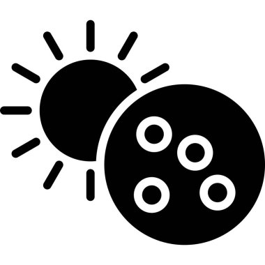 Güneş. Web simgesi basit tasarım