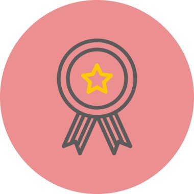 Rozet simge vektör çizim