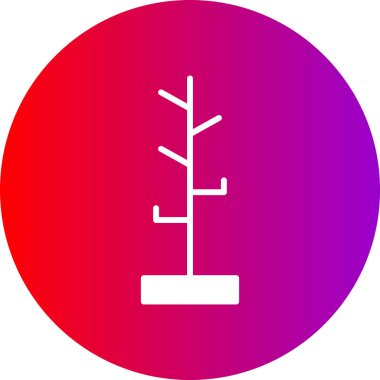 Ağaç simgesinin vektör illüstrasyonu