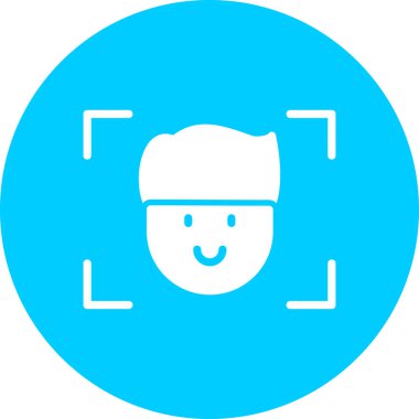 Adamım. Web simgesi basit illüstrasyon