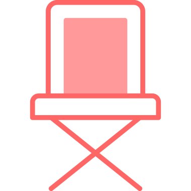 Sandalye. Web simgesi basit illüstrasyon