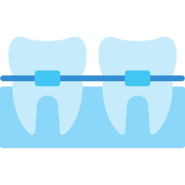 Diş telleri simgesi ile diş