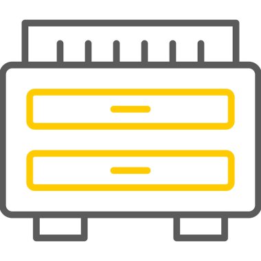 Kondüsyoncu. Web simgesi basit illüstrasyon