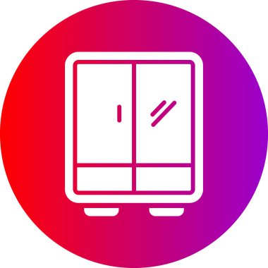 Mobilya simgesinin vektör illüstrasyonu