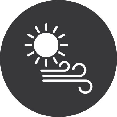 Vektör güneş simgesi illüstrasyonu