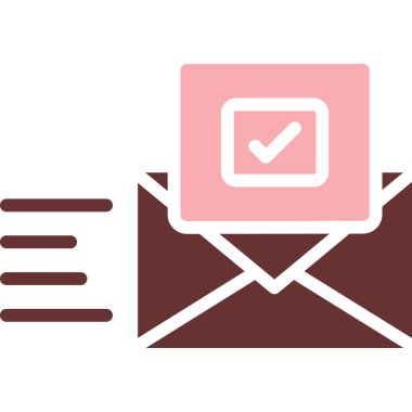 e-posta pazarlama ileti simgesi doldurulmuş özet biçimi