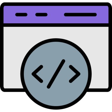 veritabanı. Web simgesi basit illüstrasyon