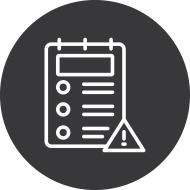 belge simgesi vektör illüstrasyonu