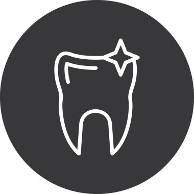 Diş. Web simgesi vektör illüstrasyonu