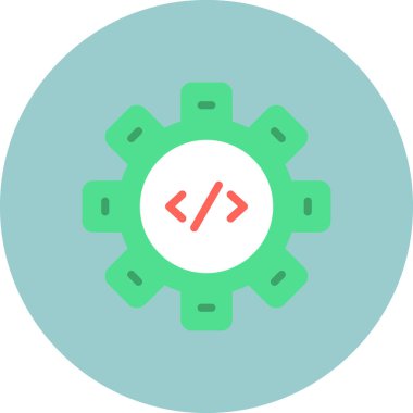 Web geliştirme vektör simgesi