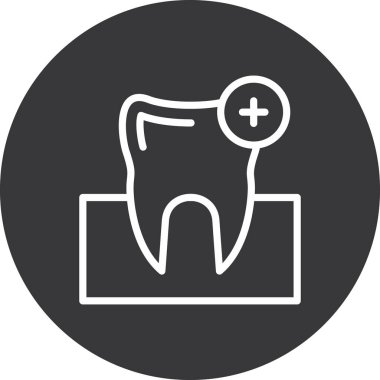 diş hekimi simge vektör çizim