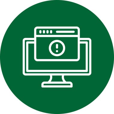 vektör lcd simgesi illüstrasyonu