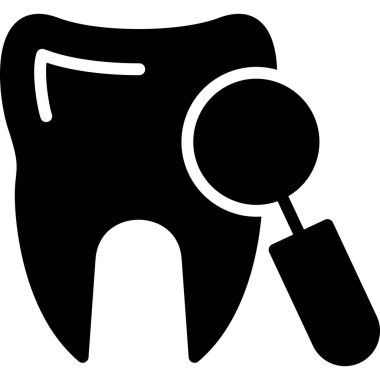 diş simgesi vektör illüstrasyonu