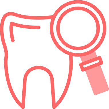 Diş bakımı modern simgesi, vektör illüstrasyonu