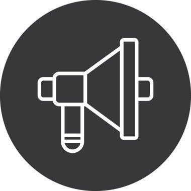 Hoparlör ikonu. Basit tasarım 