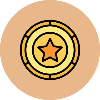 Bozuk para. Web simgesi basit illüstrasyon