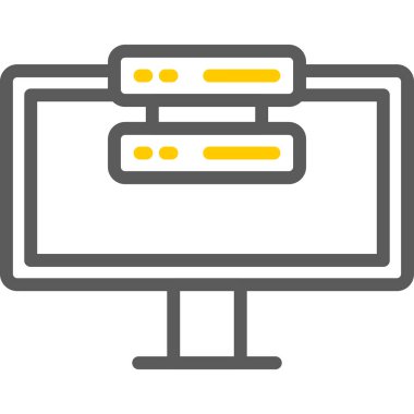 bilgisayar izleme simgesi, vektör tasarımı