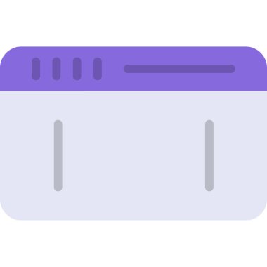 Müzik çalar. Web simgesi basit illüstrasyon