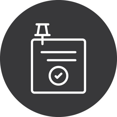 Kontrol listesi simgesinin vektör illüstrasyonu