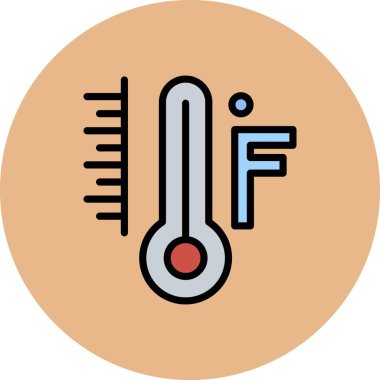 termometre simgesi vektör illüstrasyonu