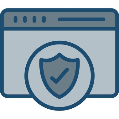 Web güvenlik vektör simgesi