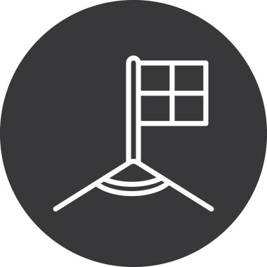 Sandalye. Web simgesi basit illüstrasyon