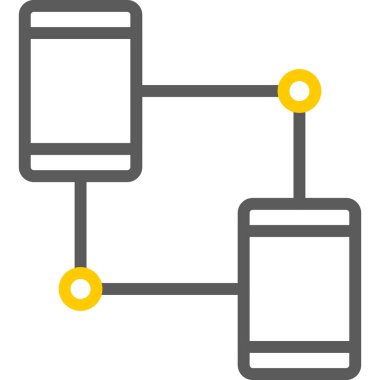 bağlantı bağlantı simgesi ana hat biçiminde