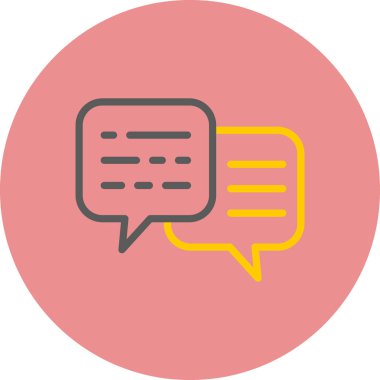 konuşma kabarcığı vektör çizimi