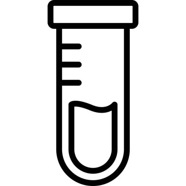 test tübü ikon vektör çizimi