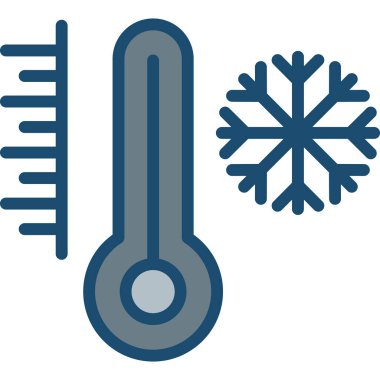 Termometre. Web simgesi basit illüstrasyon