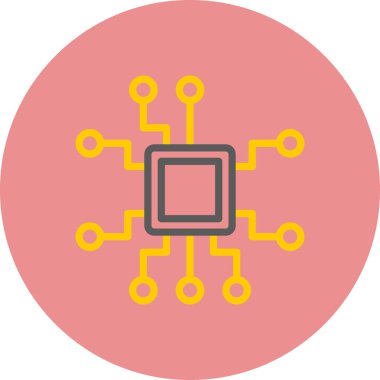 Devre kartı simgesi. teknoloji kavramı