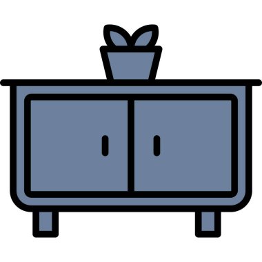 Yemek. Web simgesi basit illüstrasyon