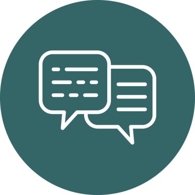 Vektör sohbet simgesi illüstrasyonu