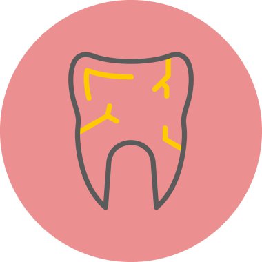 diş simgesi vektör illüstrasyonu