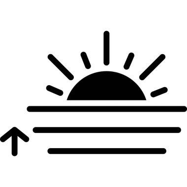 Güneş Simgesi Vektör illüstrasyonu