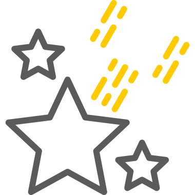 Yıldızlar. Web simgesi basit illüstrasyon