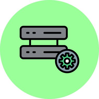 Bir araba simgesinin vektör illüstrasyonu