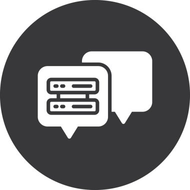 ileti ikonu vektör illüstrasyonu