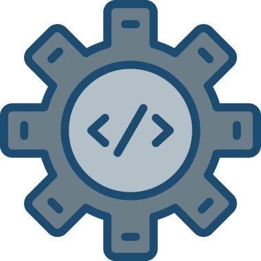 Web geliştirme simgesini ana hatlar biçiminde ayarla