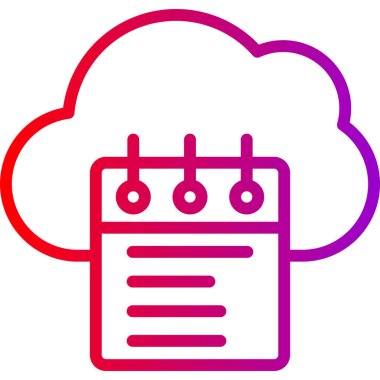 Güneşli bulut depolama simgesi