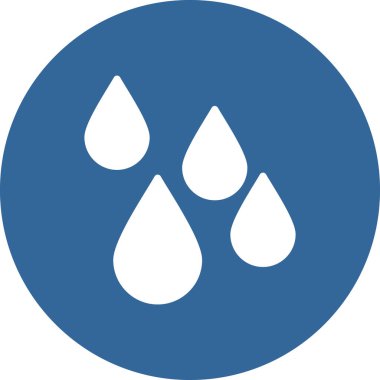 Damla düz vektör simgesi