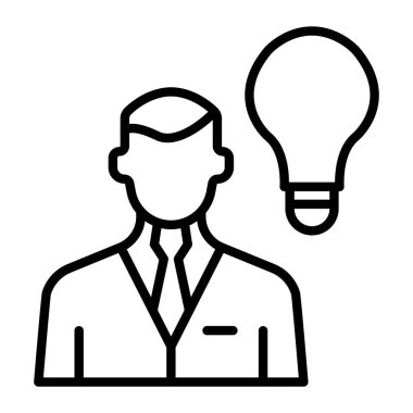 iş adamı vektör simgesi kolayca değiştirilebilir ya da düzenlenebilir