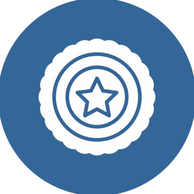 Yıldız simgesinin vektör illüstrasyonu